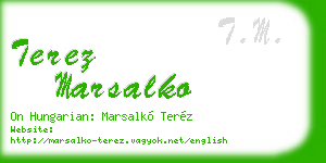 terez marsalko business card